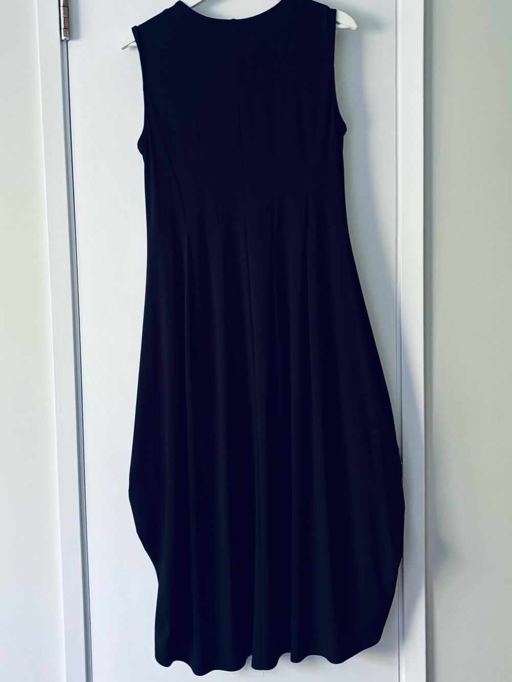 NWT Joseph Ribkoff 192009 Black Bubble Hem Midi Dress Sleeveless Size 12 - Picture 4 of 8